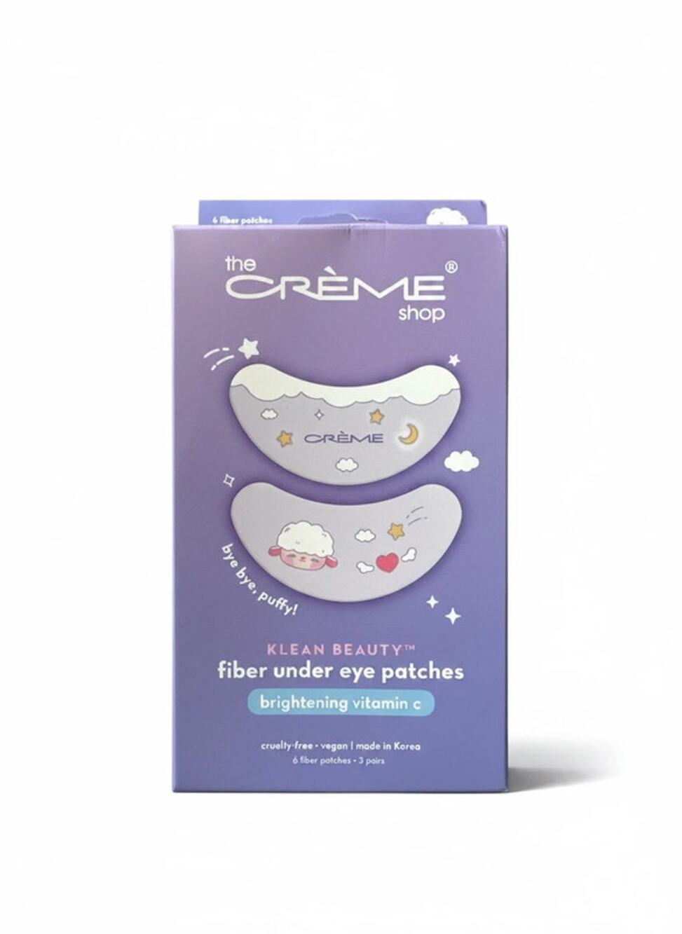 The Crème Shop Brightening Vitamin C Fiber Under Eye Patches 3 Pairs NIB